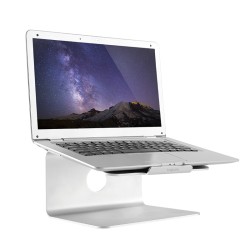 SUPORT de birou LOGILINK pt. notebook, rotatie 360gradei, design ventilat, suporta dimensiuni 11-17"l, aluminiu, gri, "AA0104"