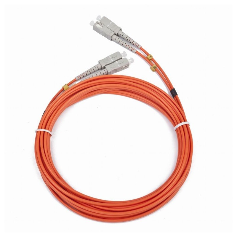 CABLU FIBRA OPTICA duplex multimode,  1m, conectori SC-SC, bulk, "CFO-SCSC-OM2-1M"