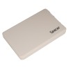 RACK extern SPACER, pt HDD/SSD, 2.5 inch, S-ATA, interfata PC USB 3.0, Husa piele sintetitca, plastic, Alb, "SPR-25612W" (timbru