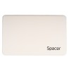 RACK extern SPACER, pt HDD/SSD, 2.5 inch, S-ATA, interfata PC USB 3.0, Husa piele sintetitca, plastic, Alb, "SPR-25612W" (timbru