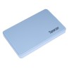 RACK extern SPACER, pt HDD/SSD, 2.5 inch, S-ATA, interfata PC USB 3.0, Husa piele sintetitca, plastic, Bleu, "SPR-25612BL" (timb