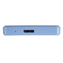 RACK extern SPACER, pt HDD/SSD, 2.5 inch, S-ATA, interfata PC USB 3.0, Husa piele sintetitca, plastic, Bleu, "SPR-25612BL" (timb