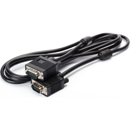 CABLU video SPACER, VGA (T) la VGA (T), 1.8m, cupru, ecranat, negru, "SPC-VGA-6" (timbru verde 0.8 lei)