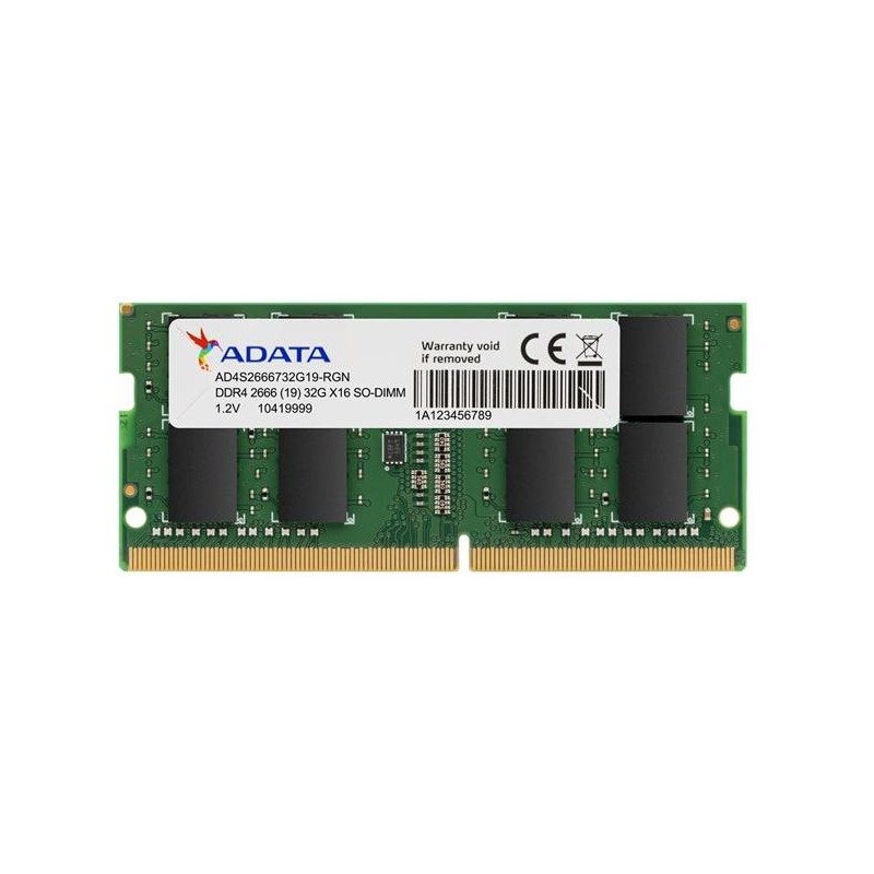 SODIMM Adata, 32GB DDR4, 2666 MHz, "AD4S266632G19-SGN"