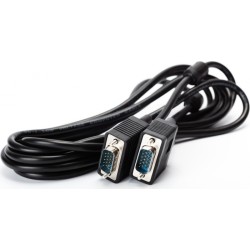 CABLU video SPACER, VGA (T) la VGA (T), 3m, cupru, ecranat, negru, "SPC-VGA-10" (timbru verde 0.8 lei)