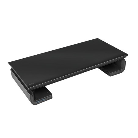 MASUTA TV LOGILINK, pt 1 TV/monitor plat, curbat, reglabila 420/470/520mm, 2xUSB3.0, 1xUSB-C, max 25 Kg, black, "BP0141"