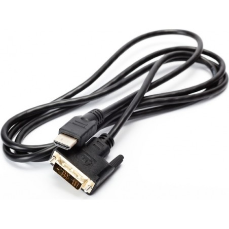 CABLU video SPACER, adaptor HDMI (T) la DVI-D SL (T), 1.8m, negru, "SPC-HDMI-DVI-6" (timbru verde 0.8 lei)
