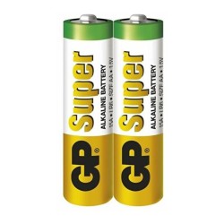 Baterie GP Batteries, Super Alcalina AA (LR6) 1.5V alcalina, shrink 2 buc. " GP15AEBC-2S2" "GPPCA15AS026" (timbru verde 0.16 lei