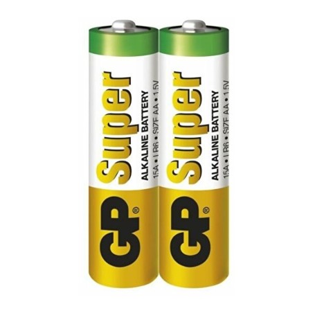 Baterie GP Batteries, Super Alcalina AA (LR6) 1.5V alcalina, shrink 2 buc. " GP15AEBC-2S2" "GPPCA15AS026" (timbru verde 0.16 lei