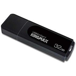 MEMORIE USB 3.2 Gen 1 KINGMAX  32 GB, cu capac, plastic, negru, "KM32GPB07B" (timbru verde 0.03 lei)