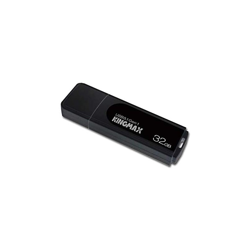 MEMORIE USB 3.2 Gen 1 KINGMAX  32 GB, cu capac, plastic, negru, "KM32GPB07B" (timbru verde 0.03 lei)