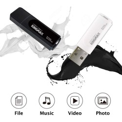 MEMORIE USB 3.2 Gen 1 KINGMAX  32 GB, cu capac, plastic, negru, "KM32GPB07B" (timbru verde 0.03 lei)