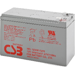 Acumulator CSB HRL1234W LongLife, 12V/9Ah, 2.7kg, "HRL1234WF2FR" (timbru verde 6 lei)