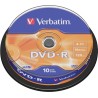 DVD-R VERBATIM  4.7GB, 120min, viteza 16x,  10 buc, Single Layer, spindle, "Matt Silver" "43523" 951762