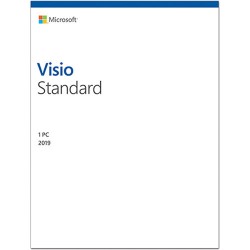 Visio Std 2019 Win English Medialess, "D86-05829"