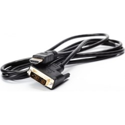 CABLU video SPACER, adaptor HDMI (T) la DVI-D SL (T), 1.8m, negru, "SPC-HDMI-DVI-6" (timbru verde 0.8 lei)