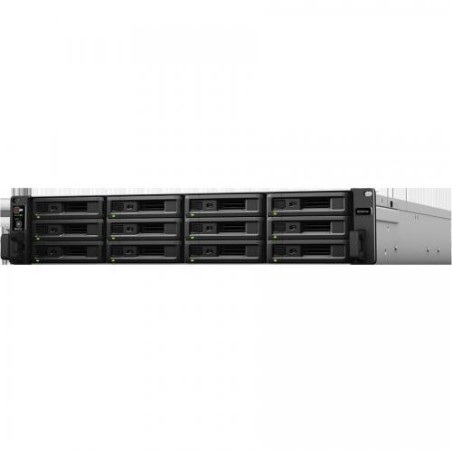 RackStation RS3621xs+ without Rack Kit (options: RKS1317) Xeon D-1541,64 bit, 8 GB DDR4 12x3.5"/2.5"  HDD/SSD Drive Bays Max Dri