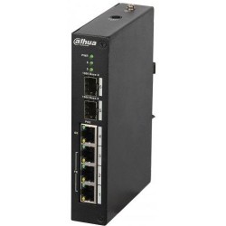 SWITCH. PoE Dahua, port Gigabit x 4, SFP SFP x 2, "PFS3206-4P-96" (timbru verde 2 lei)