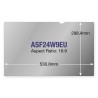 ASF24W9EU Privacy Screen 24" Widescreen, Aspect Ratio 16:9 , "ASF24W9EU"
