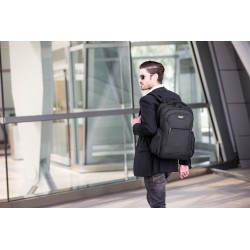 CUCT02BEU Corporate Traveller Backpack 15.4" Black 1680D Ballistic Nylon, "CUCT02BEU"