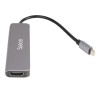 DOCKING Station Spacer universal 6 in 1, conectare Type-C, USB 3.0 x 2 |PD 3.0 x 1 (87W), porturi video HDTV x 1, 4K (30Hz),SD c