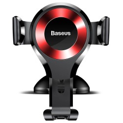 SUPORT AUTO Baseus Osculum pt. SmartPhone, fixare parbriz sau bord prin ventuza, negru + rosu "SUYL-XP09" - 6953156268784