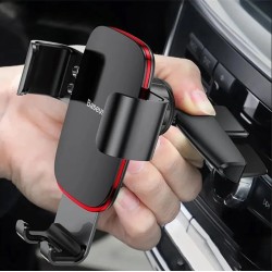 SUPORT AUTO Baseus Metal Age Gravity pt. SmartPhone, fixare in suport CD/DVD player auto, negru "SUYL-J01" - 6953156291508