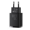 INCARCATOR retea Baseus Compact, Quick Charge 20W, 1 x USB Type-C 5V/3A max, 1 x USB 5V/3A, negru "CCXJ-B01" (timbru verde 0.18 