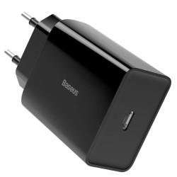 INCARCATOR retea Baseus Speed Mini, Quick Charge 20W, 1 x USB Type-C 5V/3A max, negru "CCFS-SN01" (timbru verde 0.18 lei) - 6953