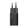 INCARCATOR retea Baseus Super Si, Quick Charge 20W, 1 x USB Type-C 5V/3A max, negru "CCSUP-B01" (timbru verde 0.18 lei) - 695315