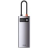 DOCKING Station Baseus Metal Gleam,conec PC USB-C, USB 3.0x3, RJ-45 Gigabit LANx1, USB-Cx1 PD 100W 5V/9V/14.5V/20V 5A (Max.), HD