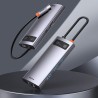 DOCKING Station Baseus Metal Gleam,conec PC USB-C, USB 3.0x3, RJ-45 Gigabit LANx1, USB-Cx1 PD 100W 5V/9V/14.5V/20V 5A (Max.), HD