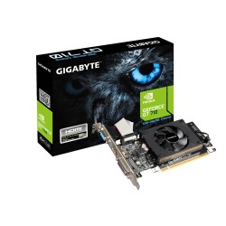 Placa video GIGABYTE NVIDIA GeForce GT 710, N710D3-2GL 2.0, PCI-E, 2048MB DDR3, 64bit, 954MHz, 1800MHz, VGA, DVI, HDMI, FAN