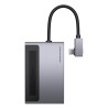 DOCKING Station Baseus Magic Multifunctional,conectare PC USB-C,USB 3.0x1, 3.5mm|card reader MicroSD/SD,USB-Cx1 PD 100W 5V/9V/4.