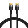 CABLU video Baseus Cafule, HDMI (T) la HDMI (T), rezolutie maxima 4K UHD (3840 x 2160) la 60 Hz, conectori auriti, 2m, negru "CA