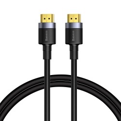 CABLU video Baseus Cafule, HDMI (T) la HDMI (T), rezolutie maxima 4K UHD (3840 x 2160) la 60 Hz, conectori auriti, 2m, negru "CA