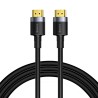 CABLU video Baseus Cafule, HDMI (T) la HDMI (T), rezolutie maxima 4K UHD (3840 x 2160) la 60 Hz, conectori auriti, 3m, negru "CA