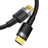 CABLU video Baseus Cafule, HDMI (T) la HDMI (T), rezolutie maxima 4K UHD (3840 x 2160) la 60 Hz, conectori auriti, 3m, negru "CA