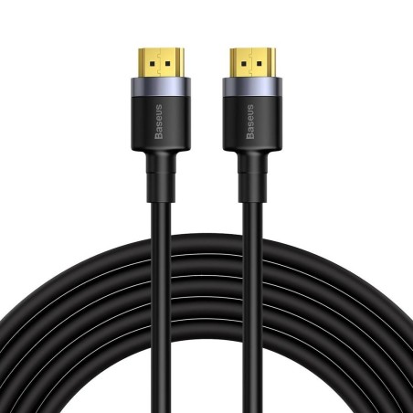 CABLU video Baseus Cafule, HDMI (T) la HDMI (T), rezolutie maxima 4K UHD (3840 x 2160) la 60 Hz, conectori auriti, 5m, negru "CA