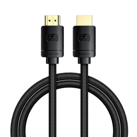 CABLU video Baseus High Definition, HDMI(T) la HDMI(T), versiunea 2.1, rezolutie maxima 8K UHD (7680 x 4320) la 60 Hz, conectori