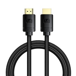 CABLU video Baseus High Definition, HDMI(T) la HDMI(T), versiunea 2.1, rezolutie maxima 8K UHD (7680 x 4320) la 60 Hz, conectori