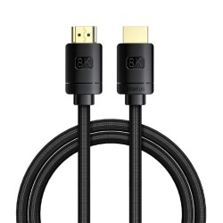 CABLU video Baseus High Definition, HDMI (T) la HDMI (T), versiunea 2.1, rezolutie maxima 8K UHD (7680 x 4320) la 60 Hz, conecto