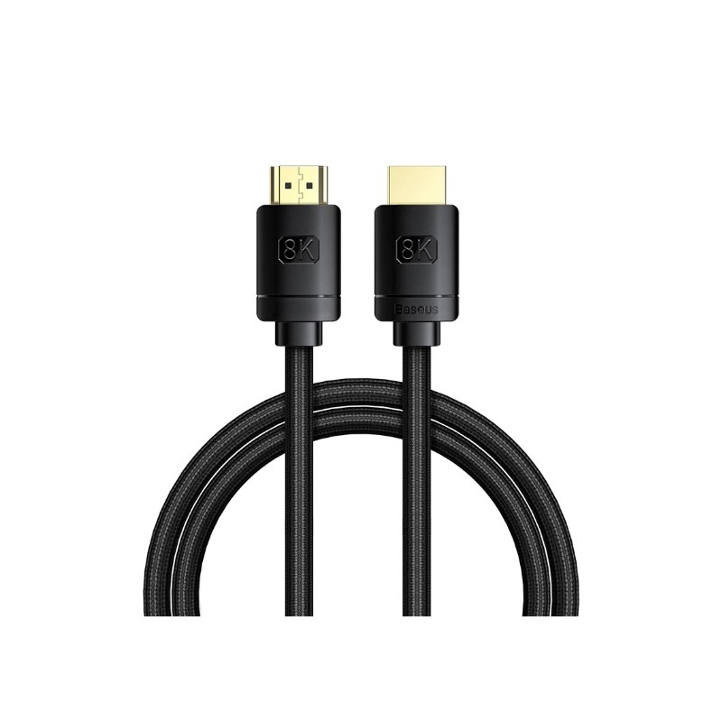 CABLU video Baseus High Definition, HDMI(T) la HDMI(T), versiunea 2.1, rezolutie maxima 8K UHD (7680 x 4320) la 60 Hz, conectori