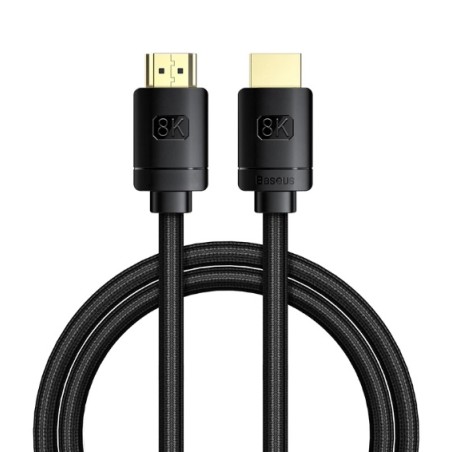 CABLU video Baseus High Definition, HDMI(T) la HDMI(T), versiunea 2.1, rezolutie maxima 8K UHD (7680 x 4320) la 60 Hz, conectori
