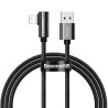 CABLU alimentare si date Baseus Legend Elbow, Fast Charging Data Cable pt. smartphone, USB la Lightning Iphone 2.4A, braided, 1m