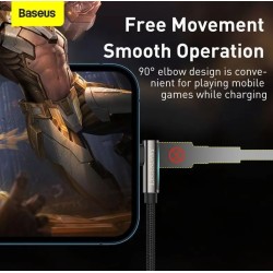 CABLU alimentare si date Baseus Legend Elbow, Fast Charging Data Cable pt. smartphone, USB la Lightning Iphone 2.4A, braided, 1m