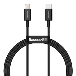 CABLU alimentare si date Baseus Superior, Fast Charging Data Cable pt. smartphone, USB Type-C la Lightning Iphone PD 20W, 1m, ne