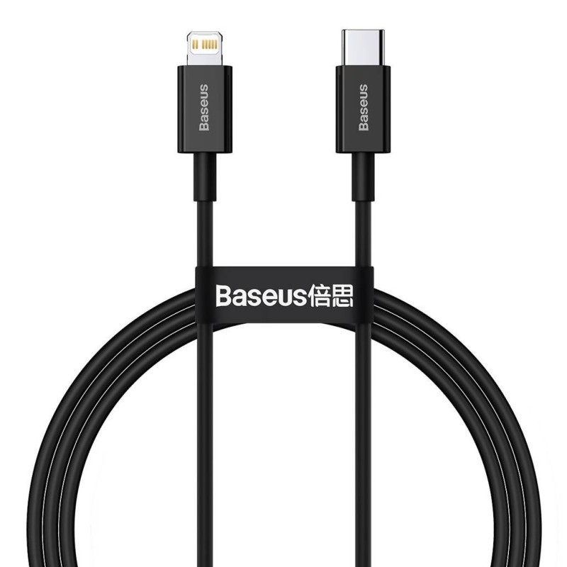 CABLU alimentare si date Baseus Superior, Fast Charging Data Cable pt. smartphone, USB Type-C la Lightning Iphone PD 20W, 1m, ne