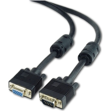 CABLU video GEMBIRD, adaptor VGA (T) la VGA (M), 1.8m, premium, dublu ecranat, negru, "CC-PPVGAX-6B" (timbru verde 0.18 lei)