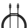 CABLU alimentare si date Baseus Superior, Fast Charging Data Cable pt. smartphone, USB Type-C la USB Type-C 100W, 1m, negru "CAT
